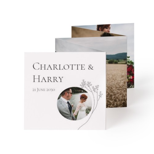 Fold out photo card Square (8 x 8 cm) Fold out photo card Square (8 x 8 cm)