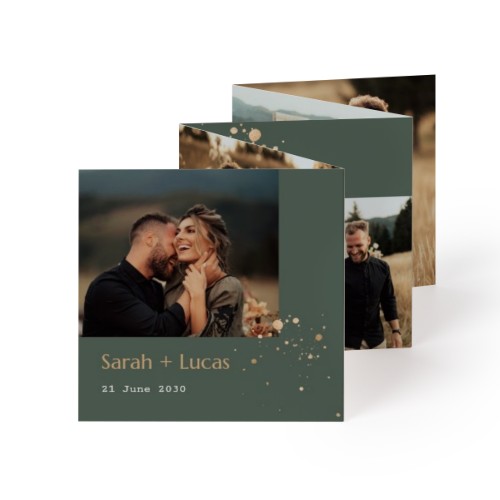 Fold out photo card Square (8 x 8 cm) Fold out photo card Square (8 x 8 cm)