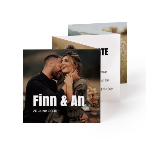 Fold out photo card Square (8 x 8 cm) Fold out photo card Square (8 x 8 cm)