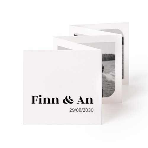 Fold out photo card Square (8 x 8 cm) Fold out photo card Square (8 x 8 cm)