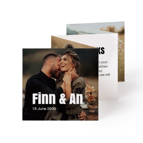 Fold out photo card Square (8 x 8 cm) Fold out photo card Square (8 x 8 cm)