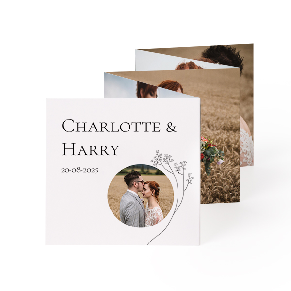 Fold out photo card Square (8 x 8 cm) Fold out photo card Square (8 x 8 cm)