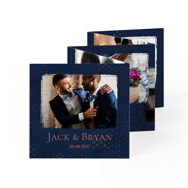 Fold out photo card Square (8 x 8 cm) Fold out photo card Square (8 x 8 cm)