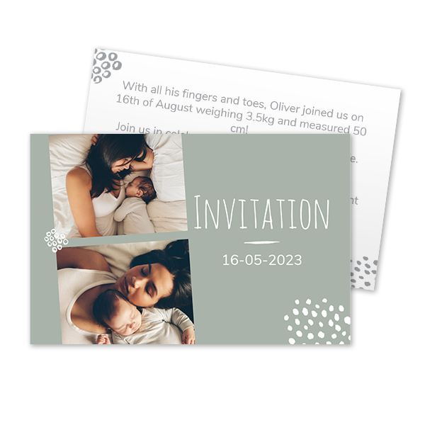 Reception Card 8,5 x 5,5 cm