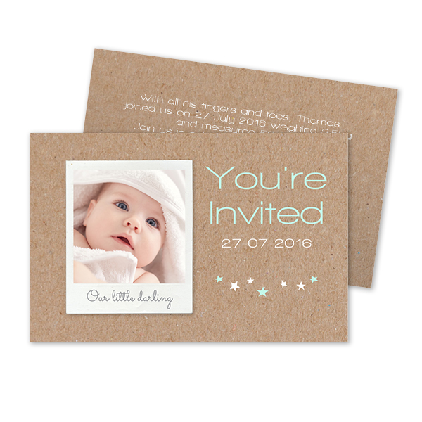 Reception Card 8,5 x 5,5 cm