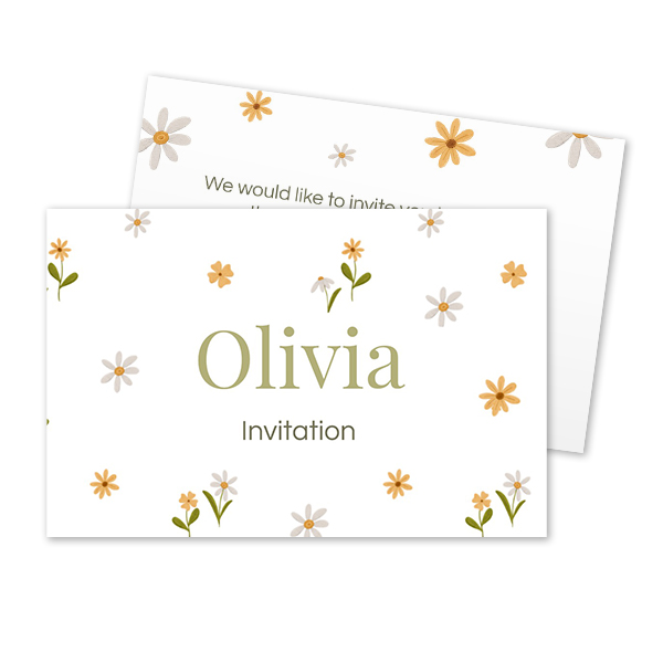 Reception Card 8,5 x 5,5 cm