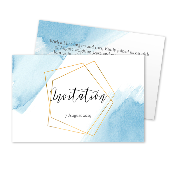 Carton d'invitation 8,5 x 5,5 cm Carton d'invitation 8,5 x 5,5 cm