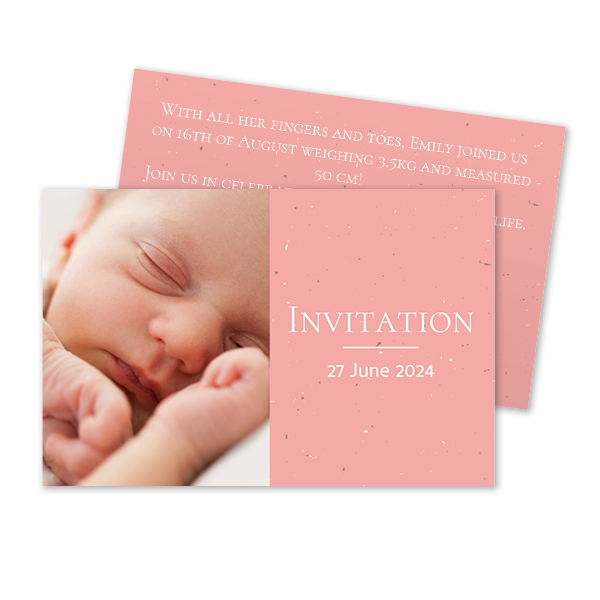 Carton d'invitation 8,5 x 5,5 cm Carton d'invitation 8,5 x 5,5 cm