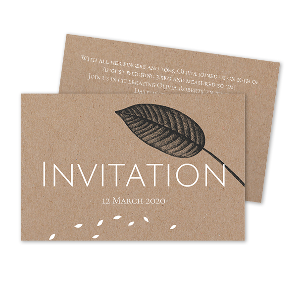 Reception Card 8,5 x 5,5 cm Reception Card 8,5 x 5,5 cm
