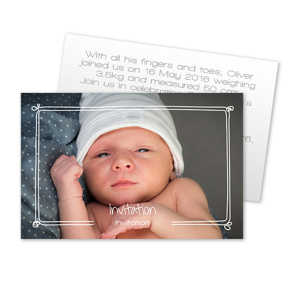 Reception Card 8,5 x 5,5 cm