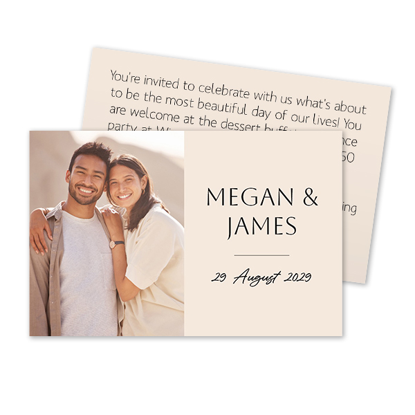 Carton d'invitation 8,5 x 5,5 cm Carton d'invitation 8,5 x 5,5 cm