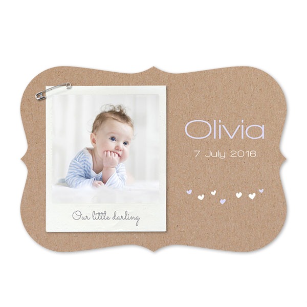 Faire-part 1 volet Accolades paysage 14,3 x 10 cm Faire-part 1 volet Accolades paysage 14,3 x 10 cm