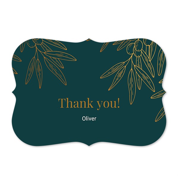 Faire-part 1 volet Accolades paysage 14,3 x 10 cm