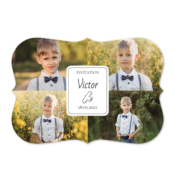 Fotokaart accolade liggend 14,3 x 10 cm Fotokaart accolade liggend 14,3 x 10 cm