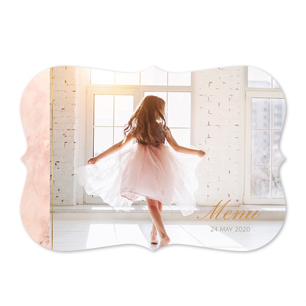Fotokaart accolade liggend 14,3 x 10 cm