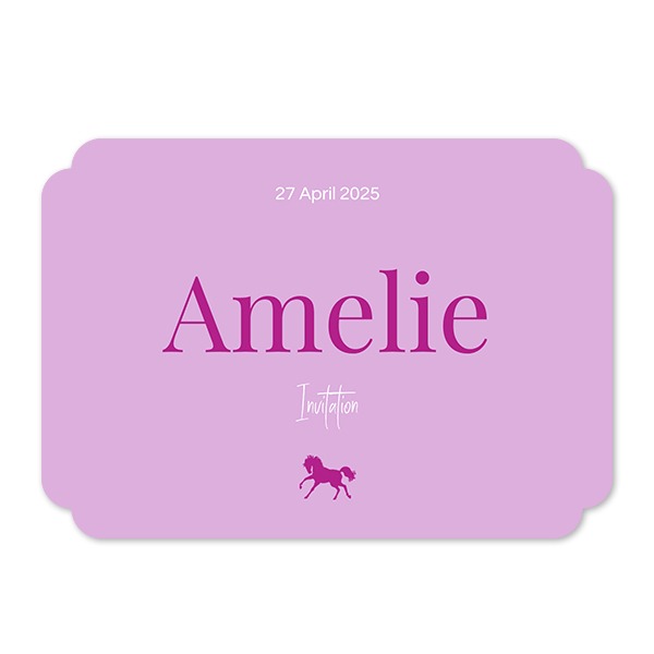 Single Card Double Rounded Horizontal 14,3 x 10 cm