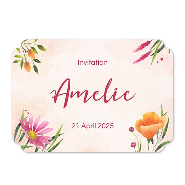 Single Card Double Rounded Horizontal 14,3 x 10 cm