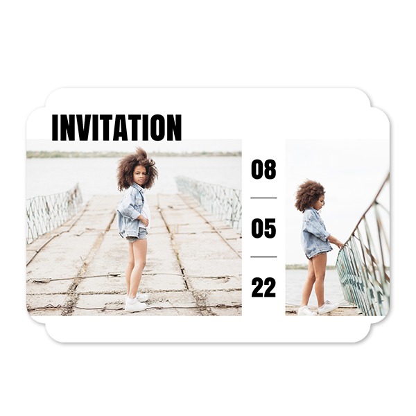 Single Card Double Rounded Horizontal 14,3 x 10 cm