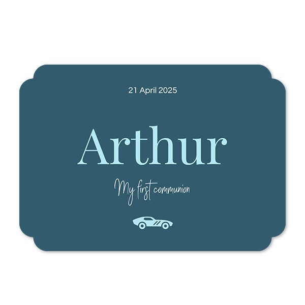Single Card Double Rounded Horizontal 14,3 x 10 cm