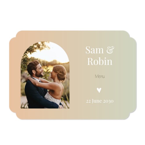 Single Card Double Rounded Horizontal 14,3 x 10 cm