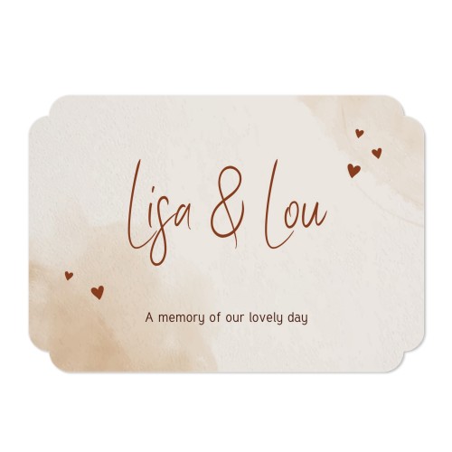 Single Card Double Rounded Horizontal 14,3 x 10 cm