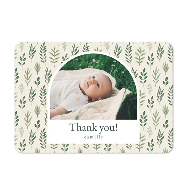 Single card landscape rounded corners 14,3 x 10 cm