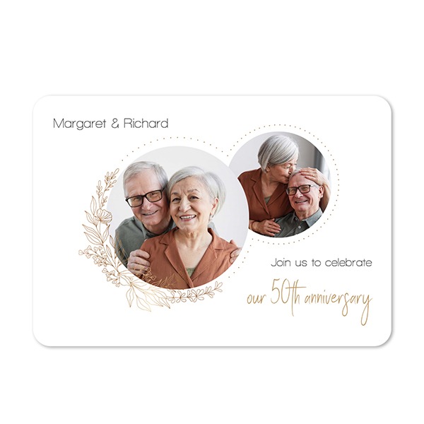 Single card landscape rounded corners 14,3 x 10 cm
