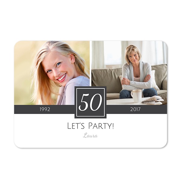 Single card landscape rounded corners 14,3 x 10 cm