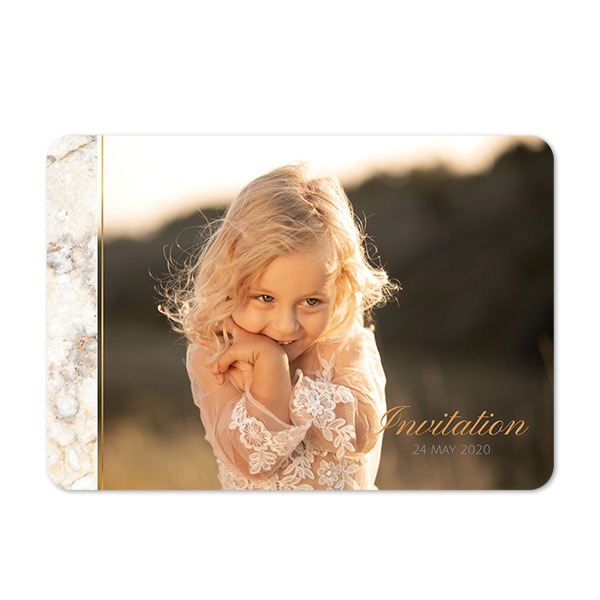 Single card landscape rounded corners 14,3 x 10 cm