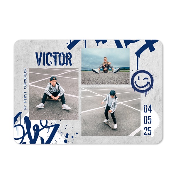Single card landscape rounded corners 14,3 x 10 cm