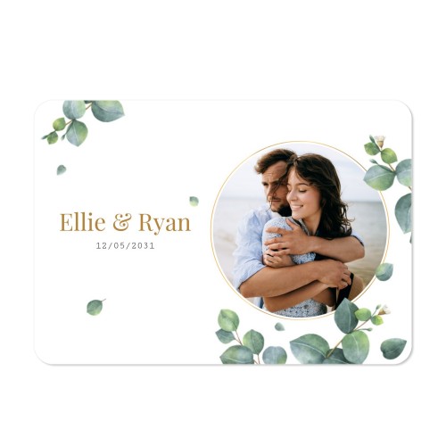 Single card landscape rounded corners 14,3 x 10 cm