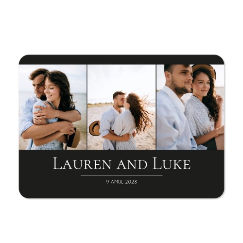 Single card landscape rounded corners 14,3 x 10 cm