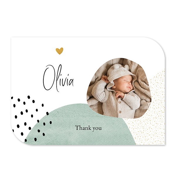 Single Card Half Rounded Horizontal 14,3 x 10 cm