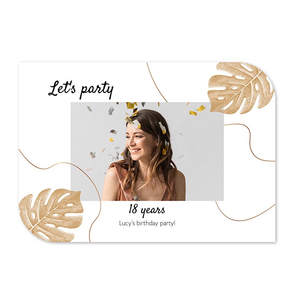 Single Card Half Rounded Horizontal 14,3 x 10 cm