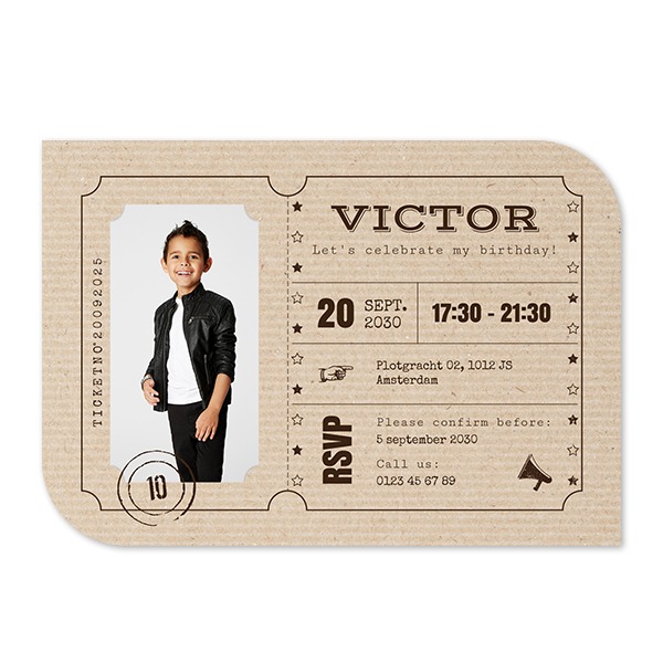 Single Card Half Rounded Horizontal 14,3 x 10 cm