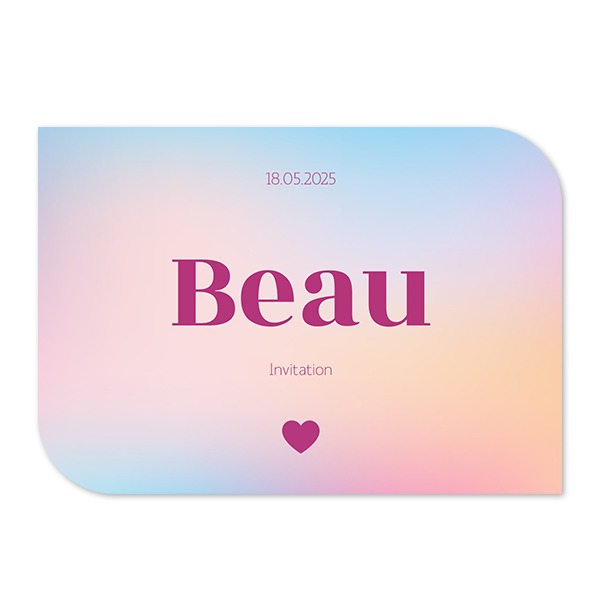 Single Card Half Rounded Horizontal 14,3 x 10 cm