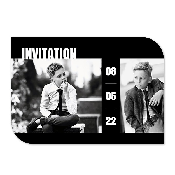 Enkle fotokort halvrundet landskap 14,3 x 10 cm