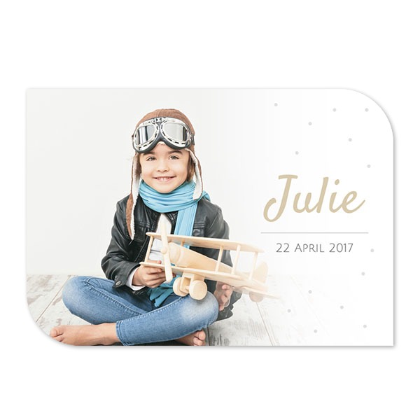 Single Card Half Rounded Horizontal 14,3 x 10 cm