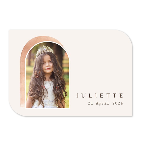 Single Card Half Rounded Horizontal 14,3 x 10 cm