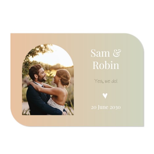 Single Card Half Rounded Horizontal 14,3 x 10 cm Single Card Half Rounded Horizontal 14,3 x 10 cm