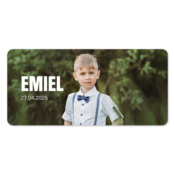 Enkle Fotokort Pano liggende runde hjørner 19,6 x 9,3 cm
