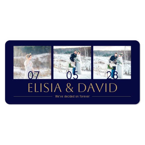 Faire-part 1 volet Pano paysage coins arrondis 19,6 x 9,3 cm