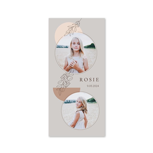 Faire-part 1 volet Pano portrait 9,3 x 19,6 cm Faire-part 1 volet Pano portrait 9,3 x 19,6 cm