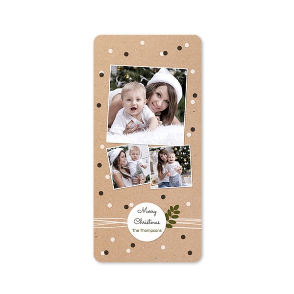 Single Card Panoramic Portrait rounded corners 9,3 x 19,6 cm