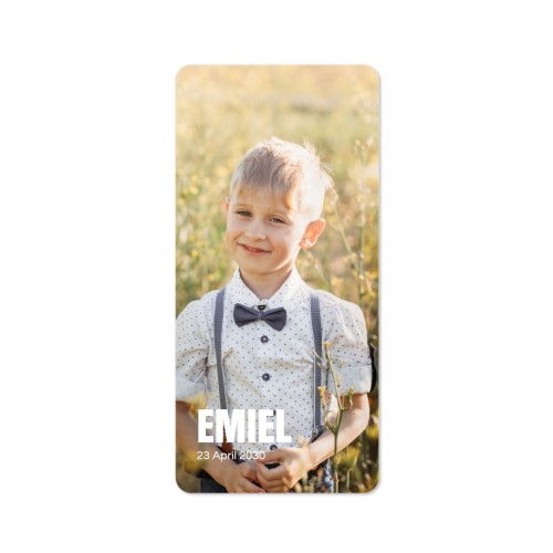 Single Card Panoramic Portrait rounded corners 9,3 x 19,6 cm
