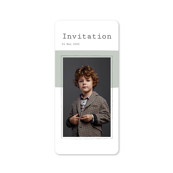 Single Card Panoramic Portrait rounded corners 9,3 x 19,6 cm