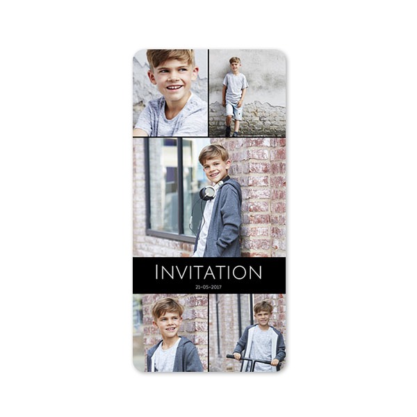 Single Card Panoramic Portrait rounded corners 9,3 x 19,6 cm