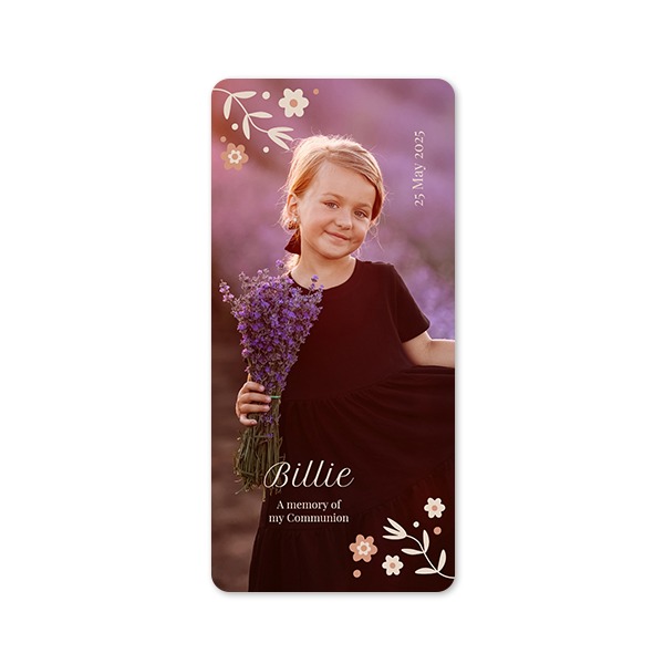 Single Card Panoramic Portrait rounded corners 9,3 x 19,6 cm