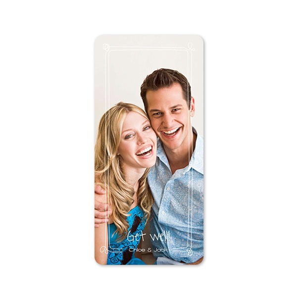 Single Card Panoramic Portrait rounded corners 9,3 x 19,6 cm