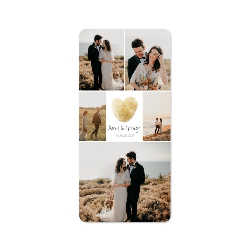 Single Card Panoramic Portrait rounded corners 9,3 x 19,6 cm